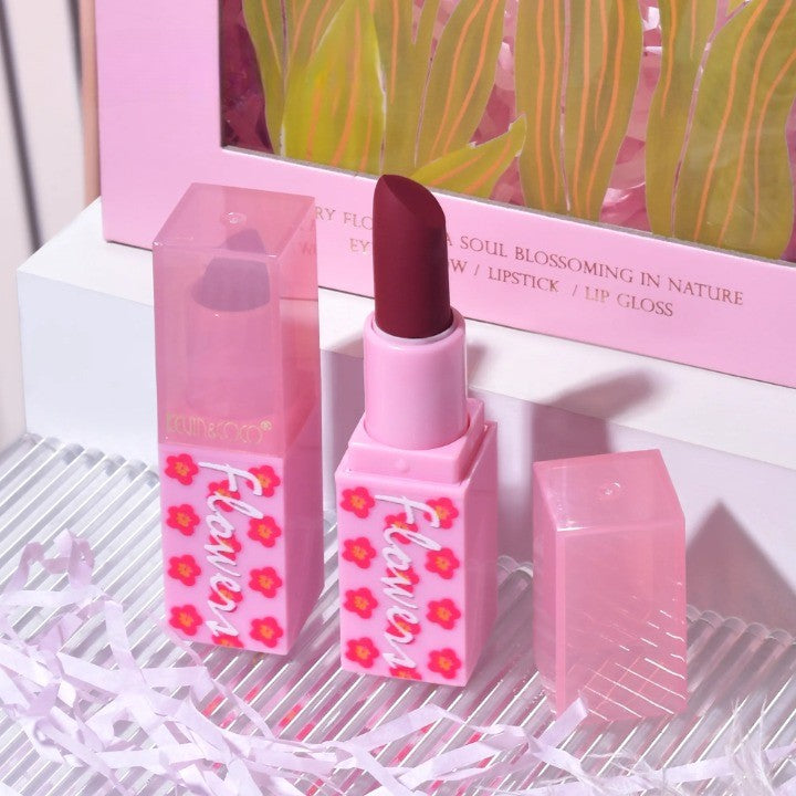 Set de Machiaj, KEVIN & COCO, 22 Culori, Model Lalele, 2 Palete de Farduri, 2 Lip Gloss-uri, 2 Lip Stick-uri, 1 Oglinda Inimioara, 15.7 x 21 x 4 cm, Multicolor-5