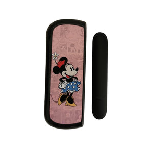 Set Husa Si Capac Plastic Flippy, pentru IQOS Iluma, de Protectie, Capac Magnetic, Anti Soc si Zgarieturi, 20 gr, 12 x 4 x 2.5 cm, Model Minnie Mouse, Roz-0