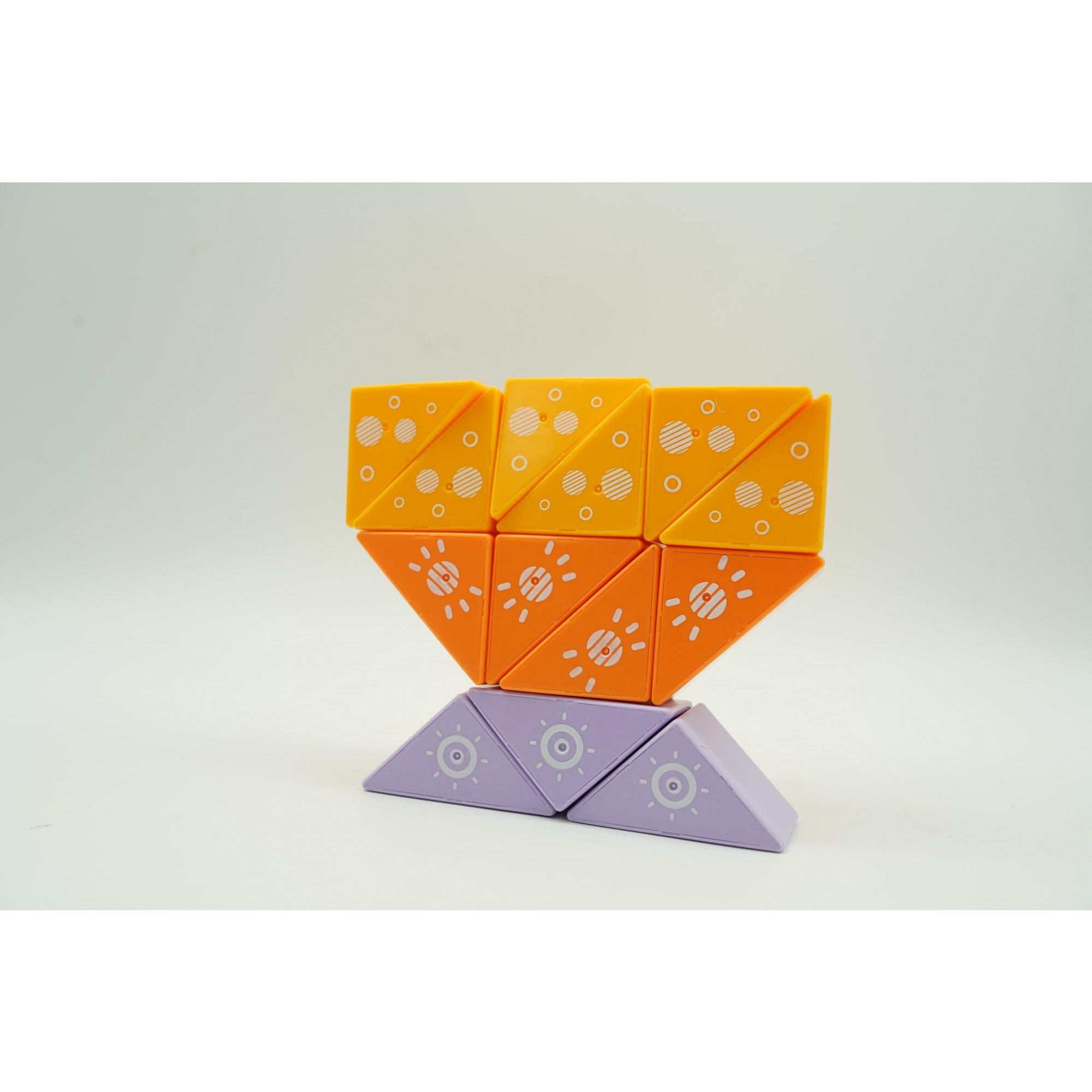 Set inteligent de constructie cu piese magnetice, Flippy, 26 piese, pentru copii, +3 ani, multicolor-2