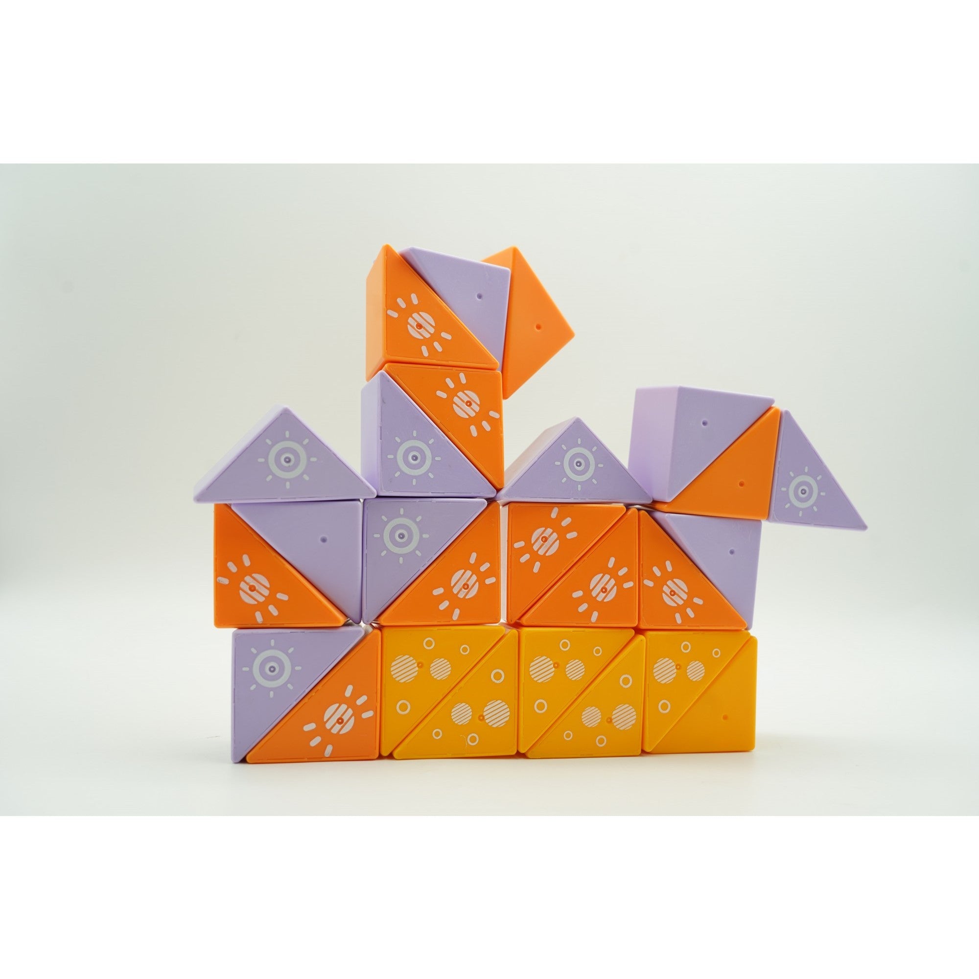 Set inteligent de constructie cu piese magnetice, Flippy, 26 piese, pentru copii, +3 ani, multicolor-8