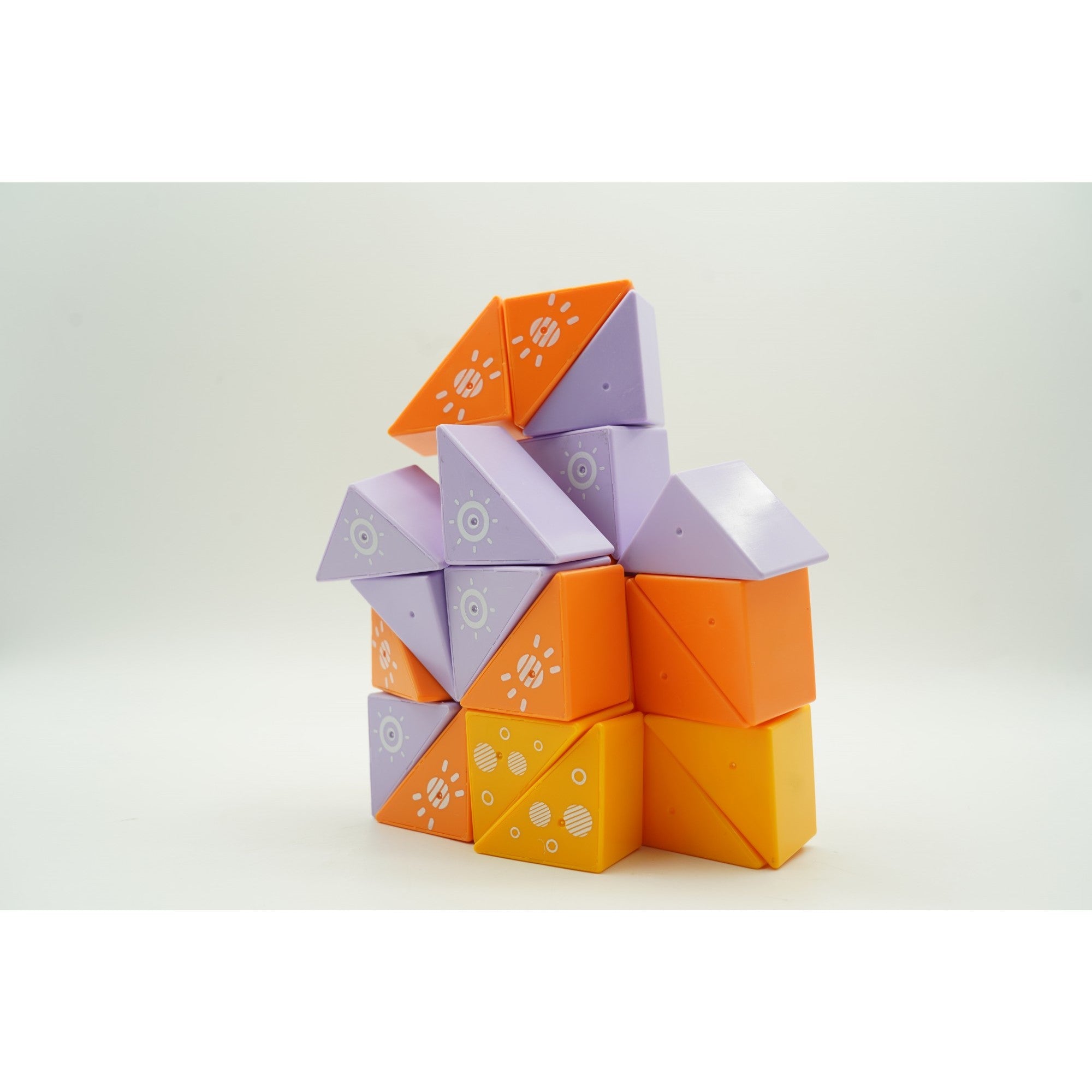 Set inteligent de constructie cu piese magnetice, Flippy, 26 piese, pentru copii, +3 ani, multicolor-9