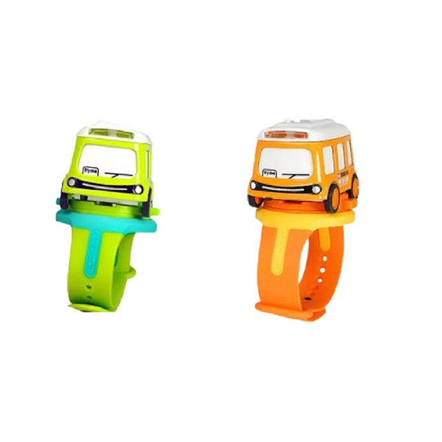 Set jucarie pentru copii, Flippy, masina-ceas verde si portocalie-3