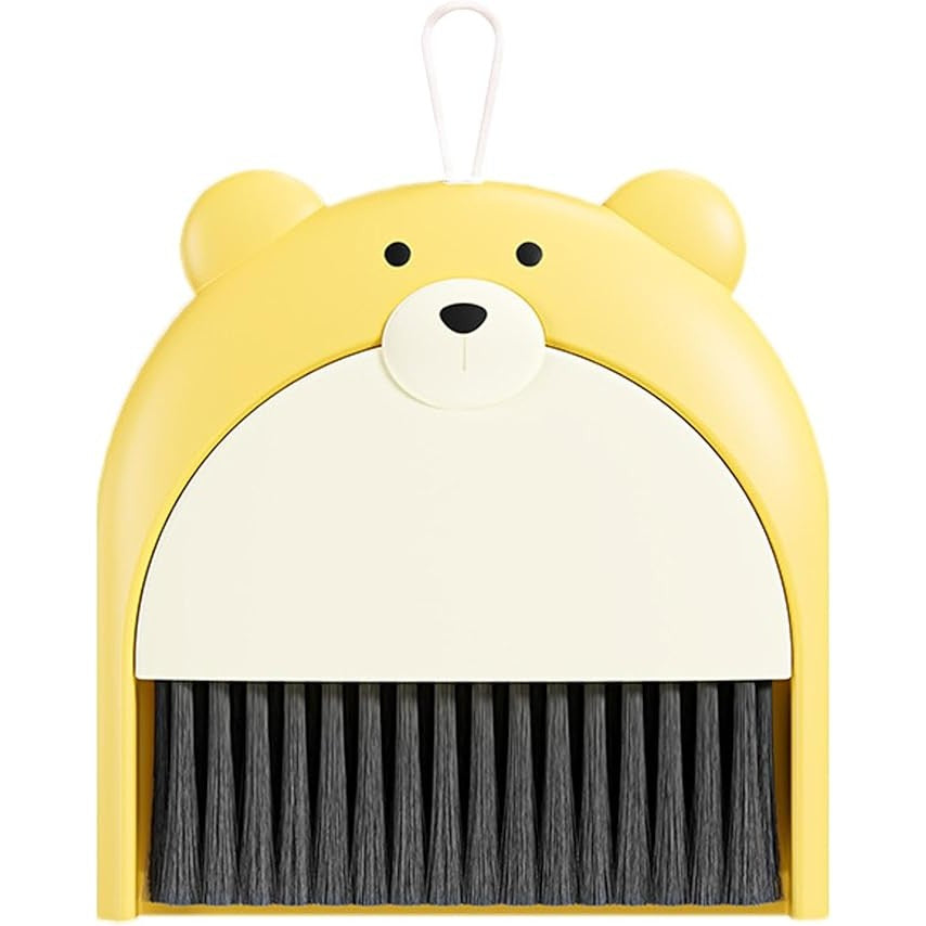 Set Matura si Faras, Flippy, Pentru Birou, din PP, Model Ursulet, 23.5 x 18 cm, Galben-0