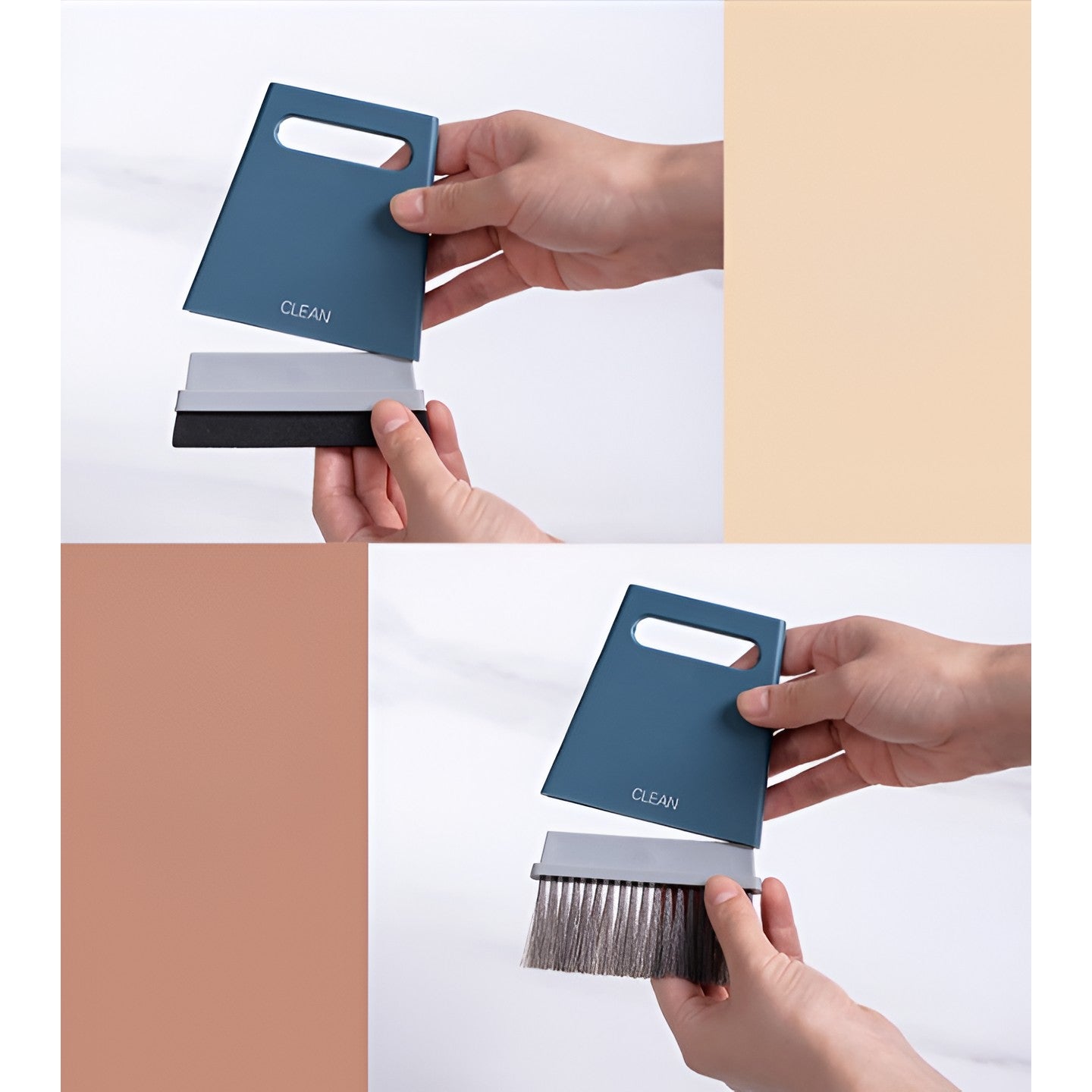 Set Mini Matura si Faras, Flippy, Uz Casnic, Doua Perii, pentru Birou, Bucatarie, Casa, 19.5x13.8x3.6 cm, Albastru-1