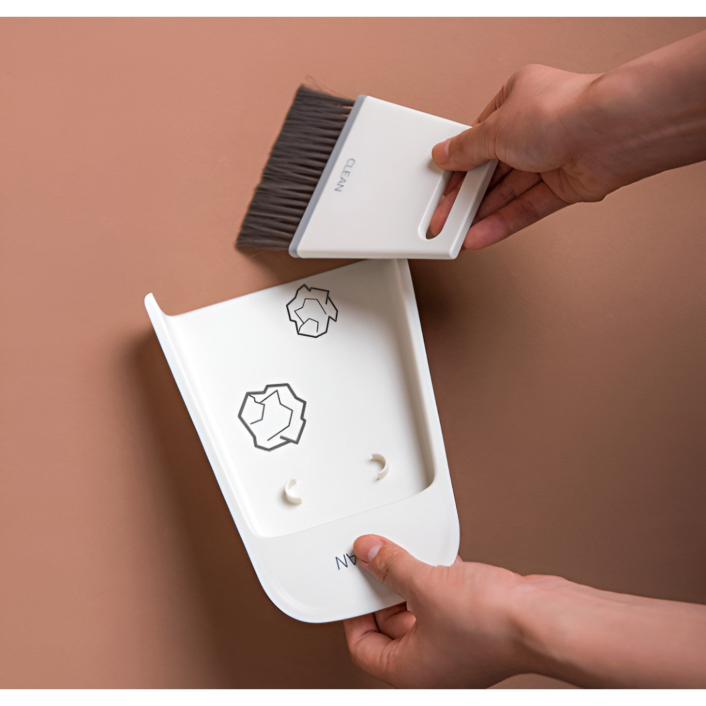 Set Mini Matura si Faras, Flippy, Uz Casnic, Doua Perii, pentru Birou, Bucatarie, Casa, 19.5x13.8x3.6 cm, Gri-3