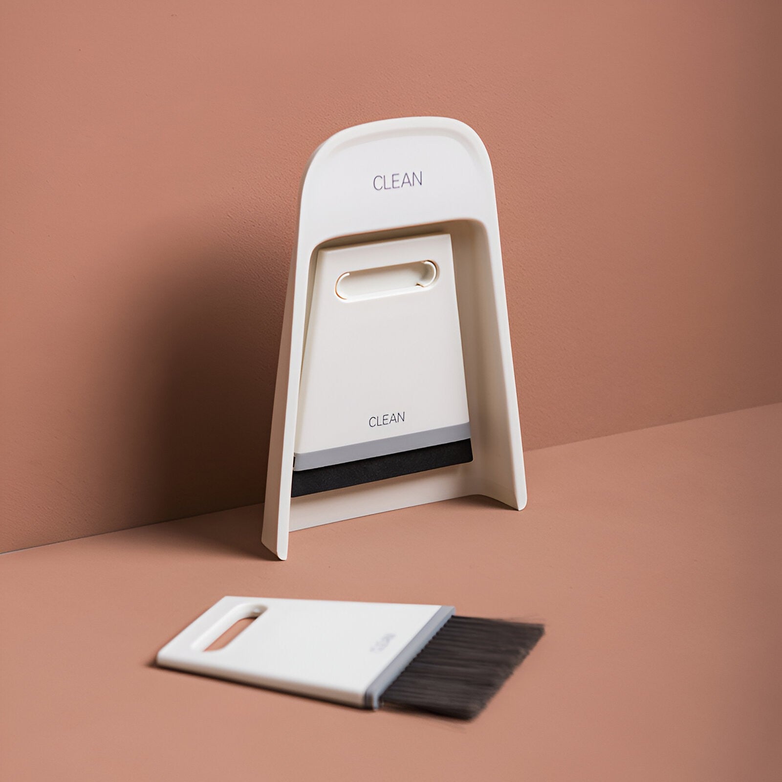 Set Mini Matura si Faras, Flippy, Uz Casnic, Doua Perii, pentru Birou, Bucatarie, Casa, 19.5x13.8x3.6 cm, Gri-5