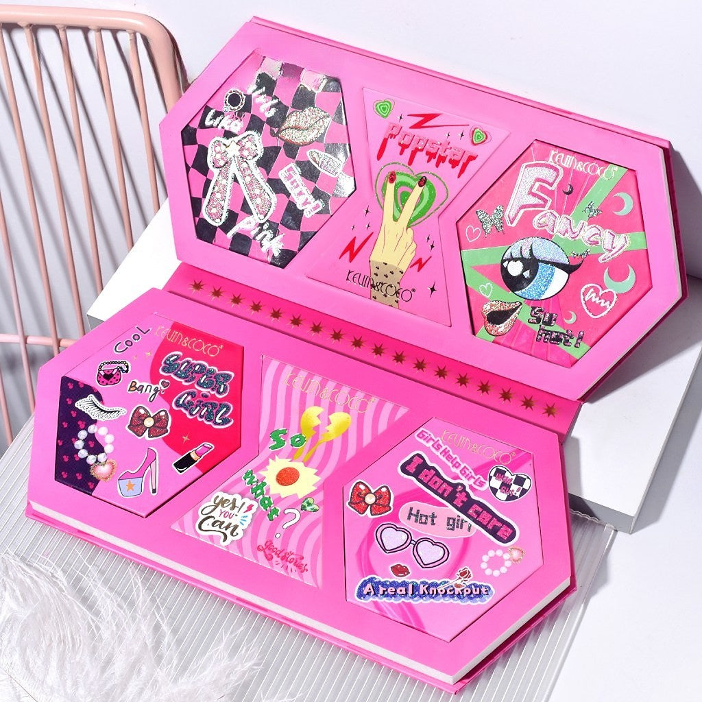 Trusa de Machiaj, KEVIN & COCO, Nobody is Perfect, I am Nobody, 32 culori, 29 x 23.5 x 3 cm-2