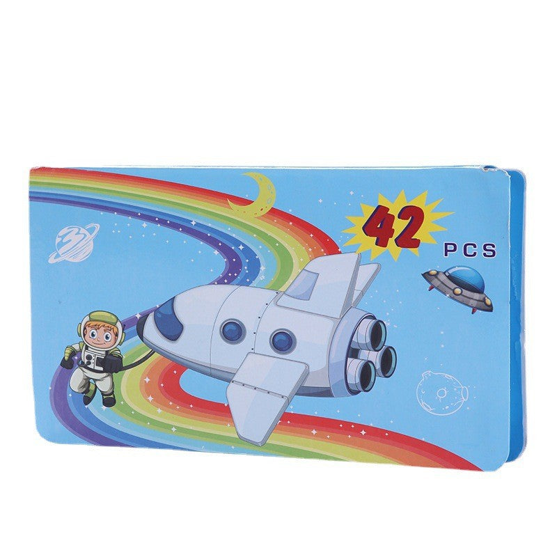 Set 42 Piese de Pictura si Desen, Flippy, Tip Penar, Model Elefant, 24.3 x 13 x 3 cm, Albastru-4