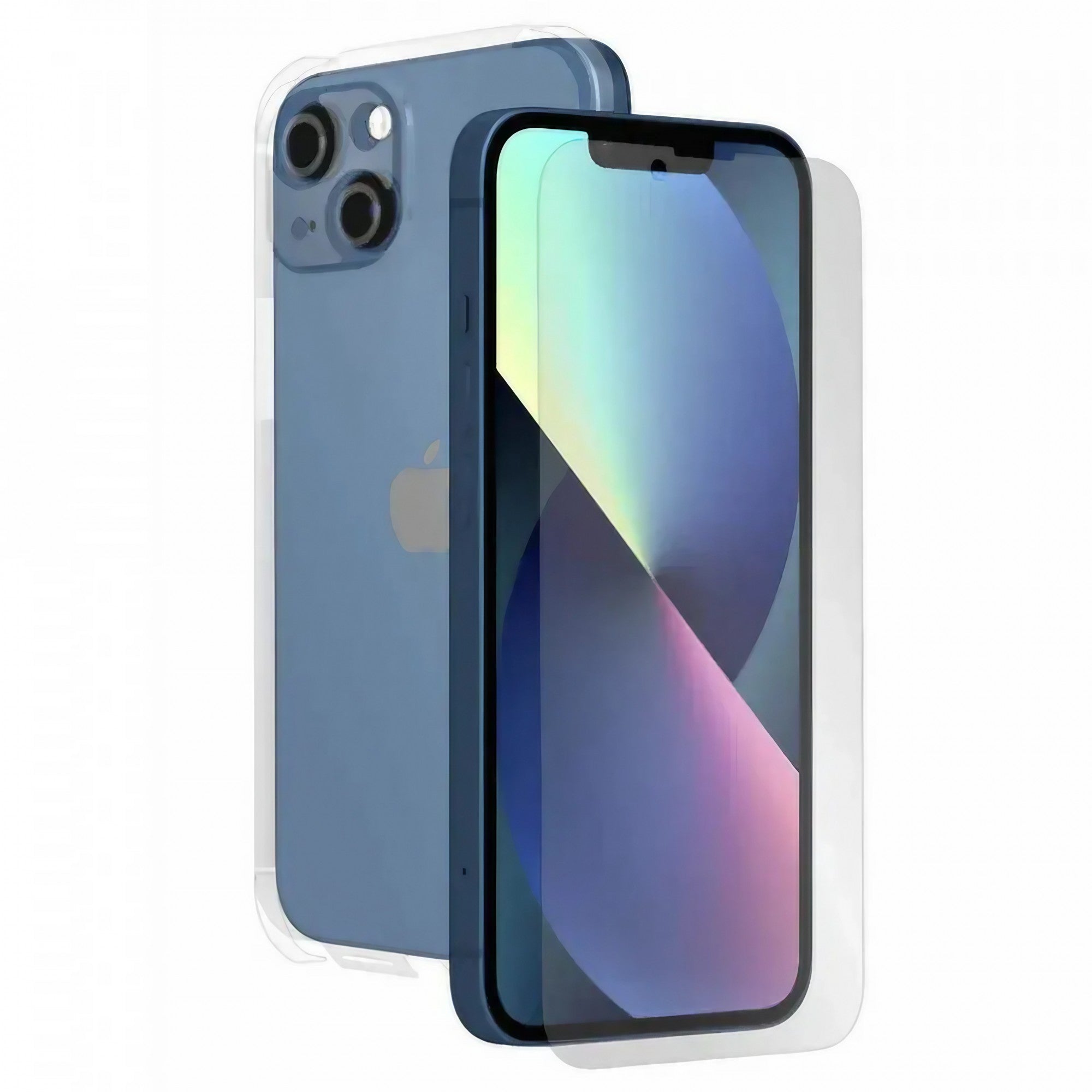 Set protectie 360 Flippy environment Mobile pentru iPhone 13 Pro, protectie ecran, spate, laterale, Transparent-0