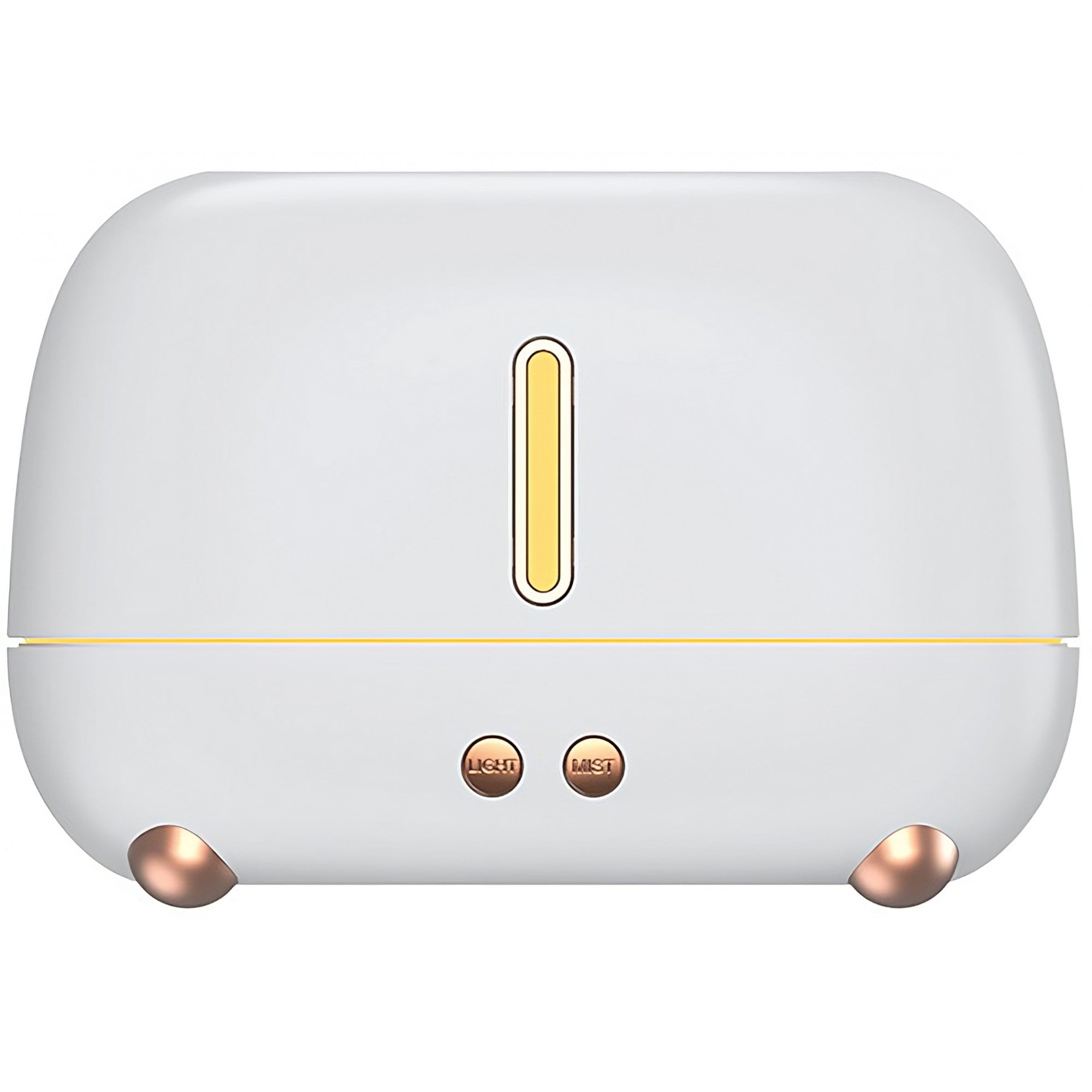 Umidificator de tip flacara, Flippy, cu aromaterapie, 7 culori, 250 ml, alb-0