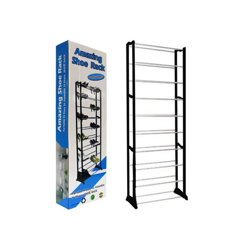 Oferta Specială 3în1: Mop Microfiber 360° Rotativ, Raft pentru Pantofi cu 10 Niveluri și Umeraș din Oțel Inoxidabil cu Două Bare Reglabile