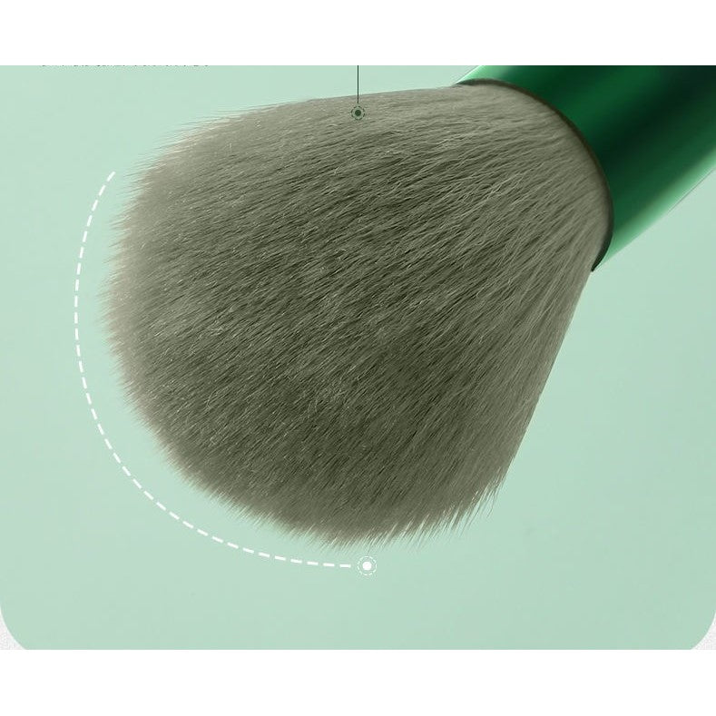 Set 13 pensule pentru machiaj, Flippy, super soft, makeup profesional/incepatori, verde-4