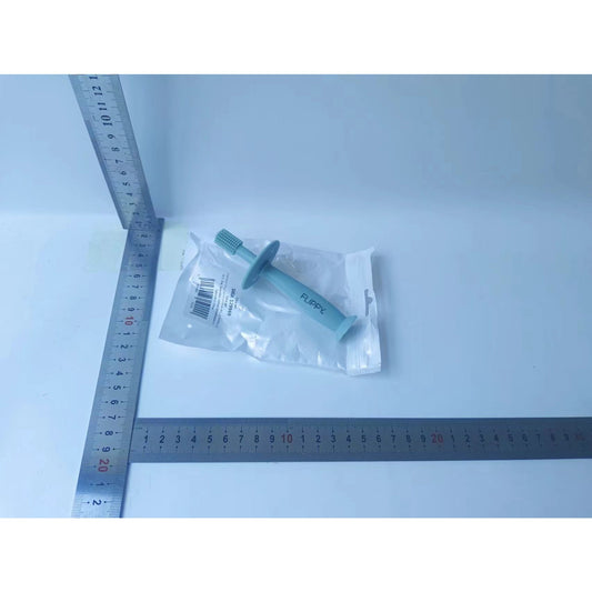 Periuta de Dinti din Silicon pentru Bebelusi, Flippy, fara BPA, 360 Grade, Turcoaz-1