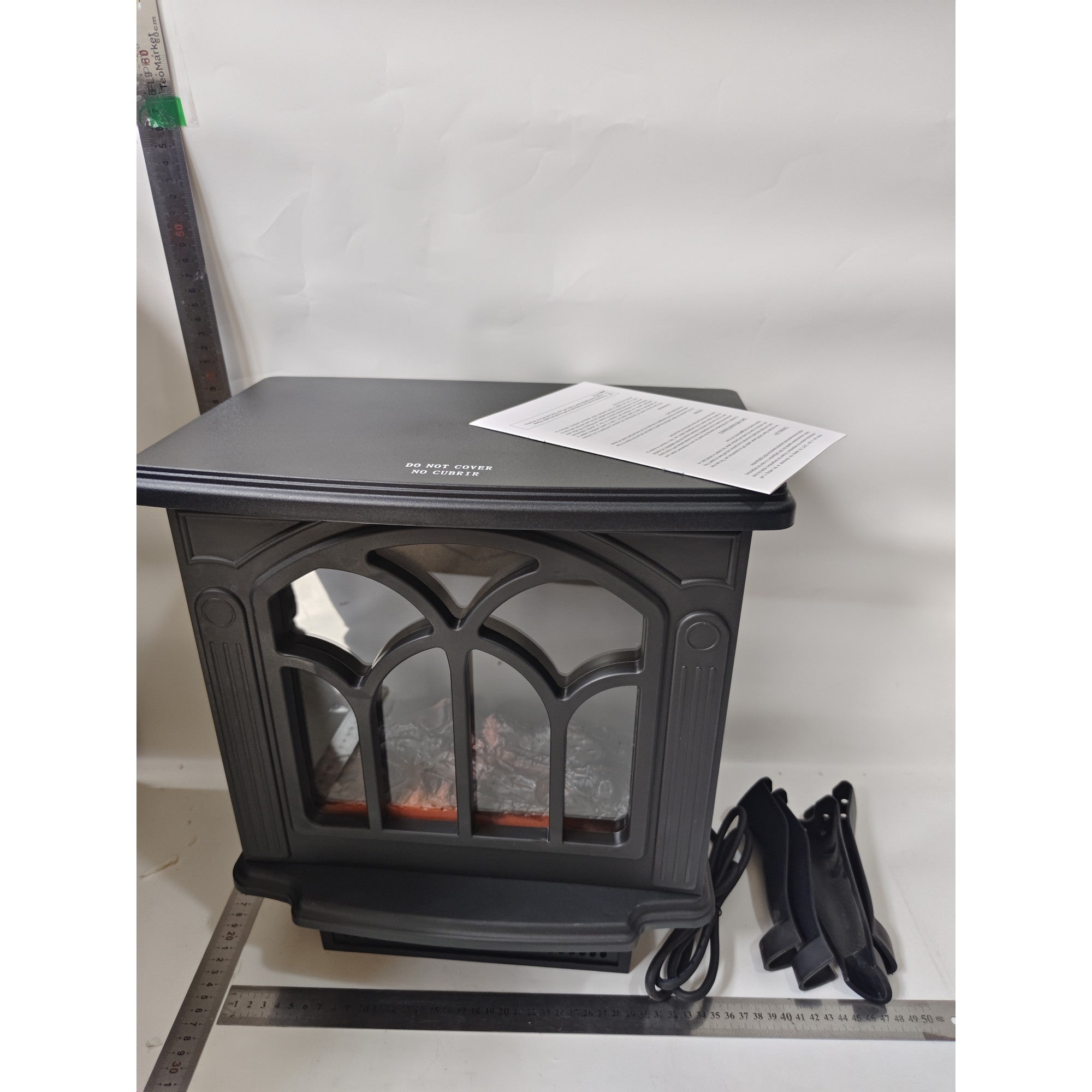 Aeroterma/Radiator Flippy, 1500/1200W, Model Semineu, cu Picioare, Negru-1