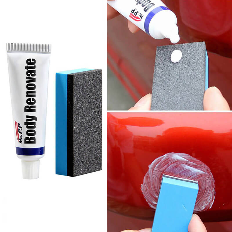 OFERTA 1+1 Kit de Reparare Zgârieturi Auto (burete + pasta de lustruit)