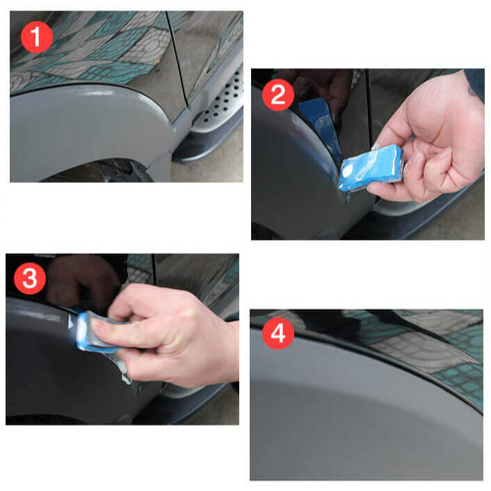 OFERTA 1+1 Kit de Reparare Zgârieturi Auto (burete + pasta de lustruit)