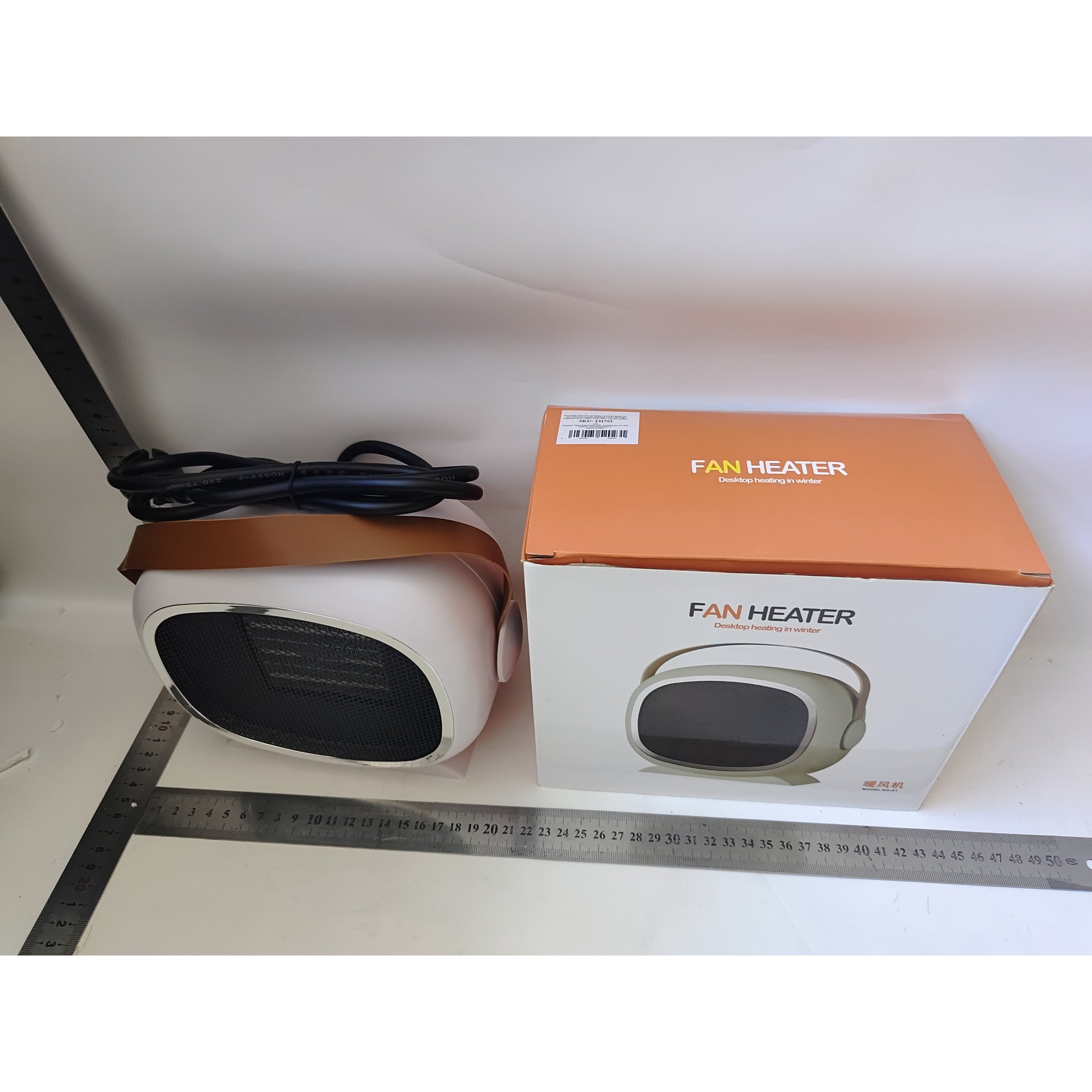 Aeroterma / Radiator Flippy PTC, 700W-1200 W, cu Maner de Piele, 2 Trepte de Viteza, Model Casca de Astronaut, Alb-1