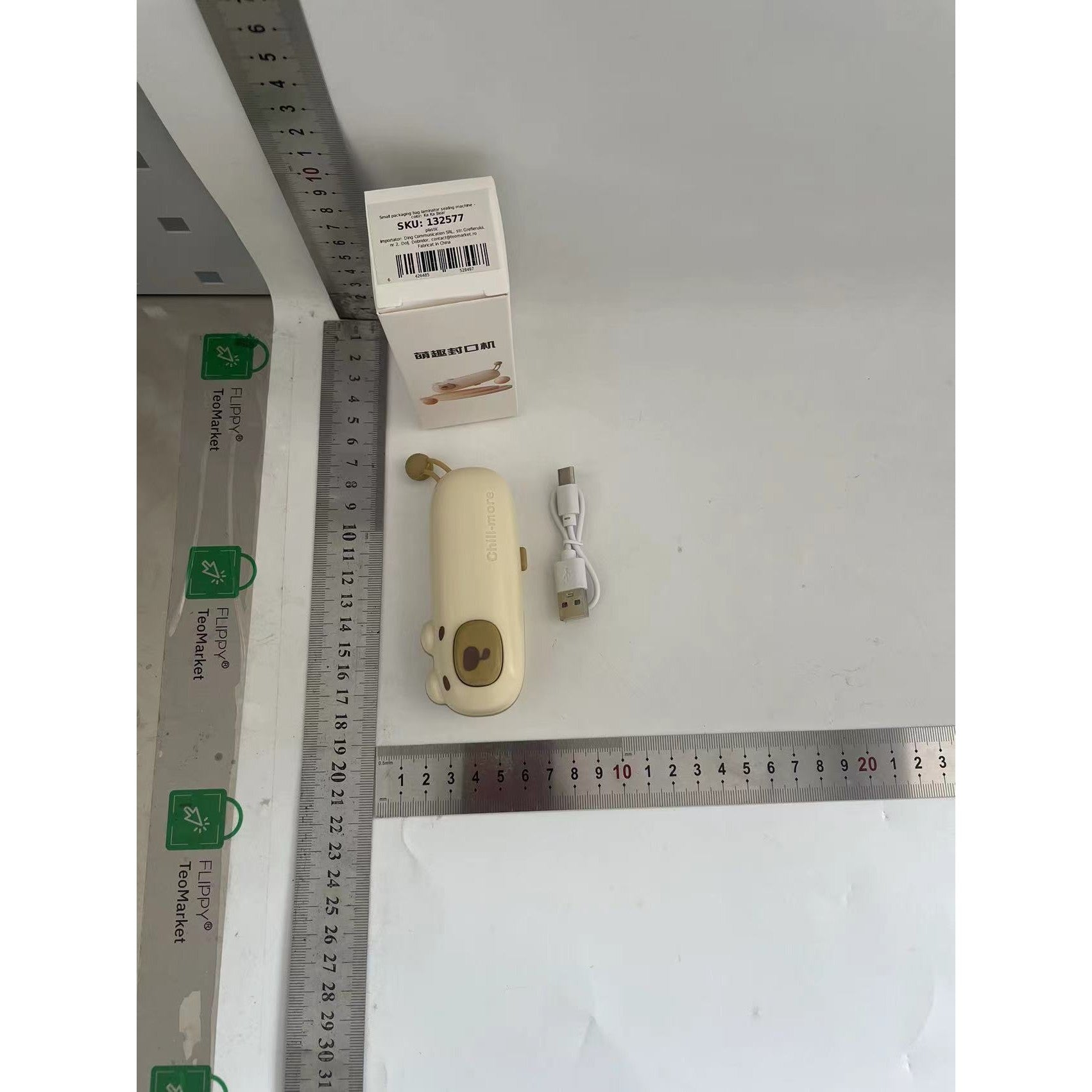 Aparat pentru Sigilat , Flippy, Model Ursulet, Maro-1