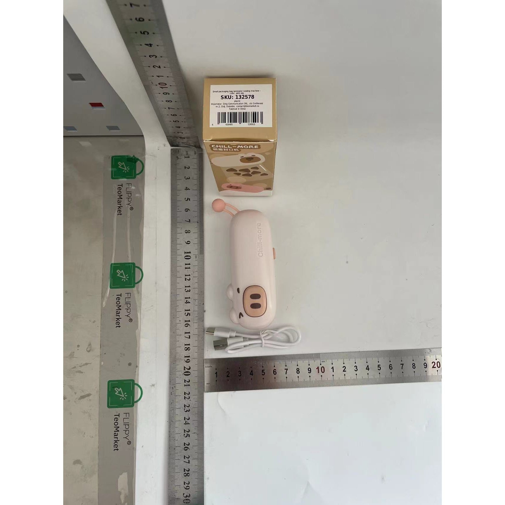 Aparat pentru Sigilat , Flippy, Model Porc, Roz-1