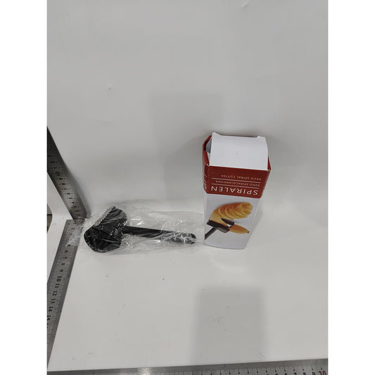Accesoriu pentru Taiat in Forma de Spirala Multifunctional pentru Leguma, Flippy, Negru-1