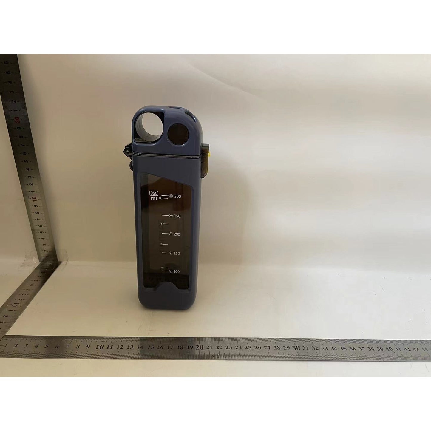 Sticla de Apa pentru Sport, Flippy, Albastra, 350 mL, cu Pai si Capac-1