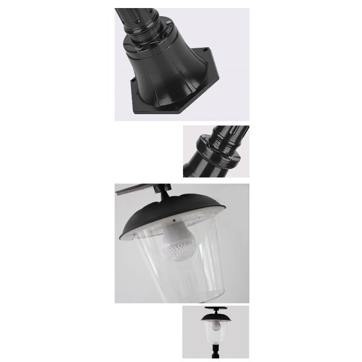 Lampa solara de tip stalp pentru gradina, Flippy, Alb Cald-7