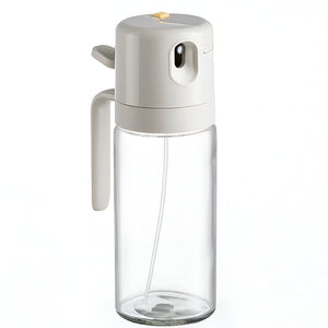 Dispenser pentru Ulei, Flippy, prin Curgere si Pulverizare, Deschidere si Inchidere Automata a Rezervorul, 550mL, 11.4x7.8x22.8cm, Gri-0
