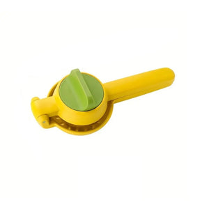 Storcator manual citrice, Flippy, pentru lamai, portocale, cu actiune dubla, usor de utilizat, material ABS rezistent, 8x10x22 cm, Galben-0
