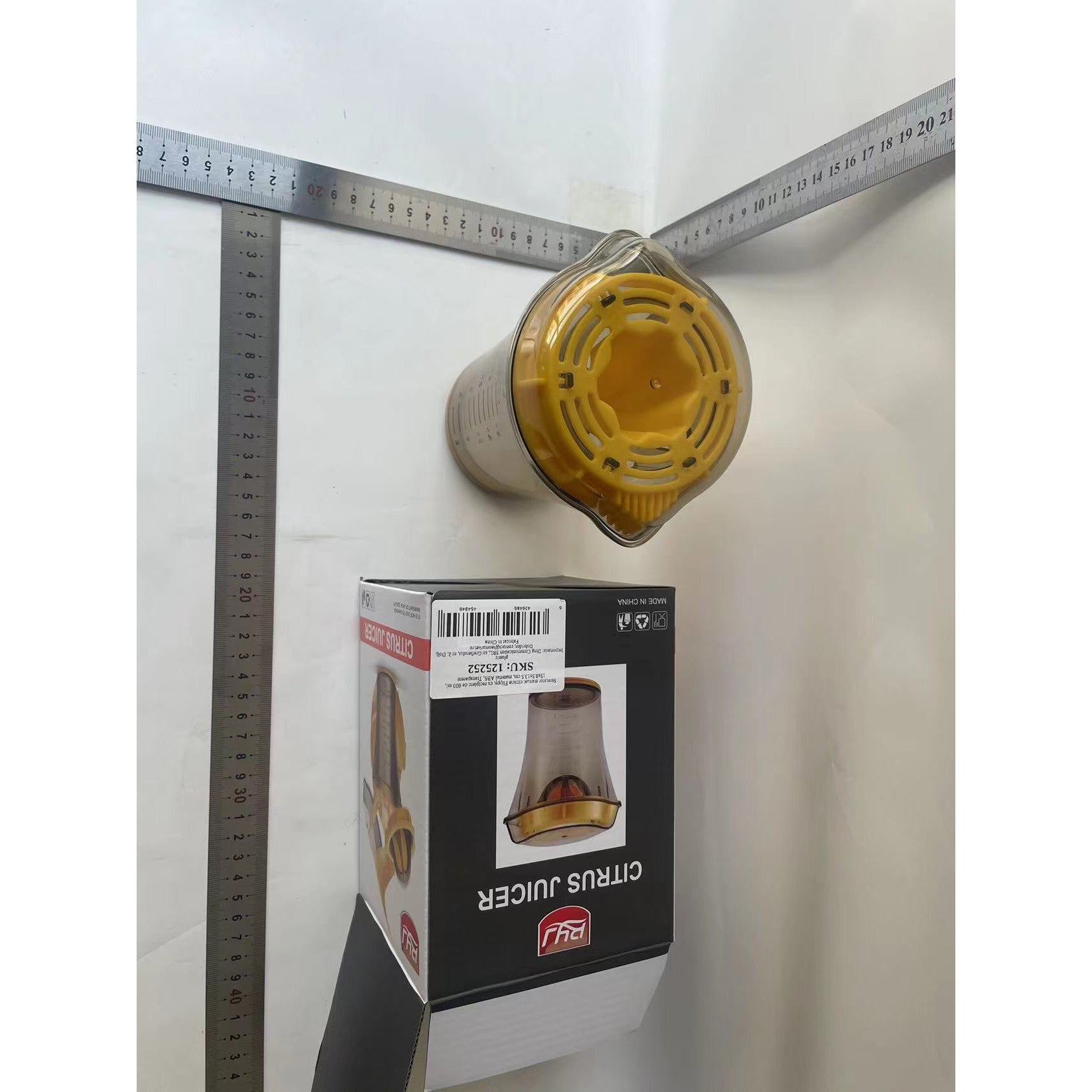 Storcator manual citricie Flippy, cu recipient de 600 ml, 15x8.5x13.5 cm, material ABS, Transparent-11