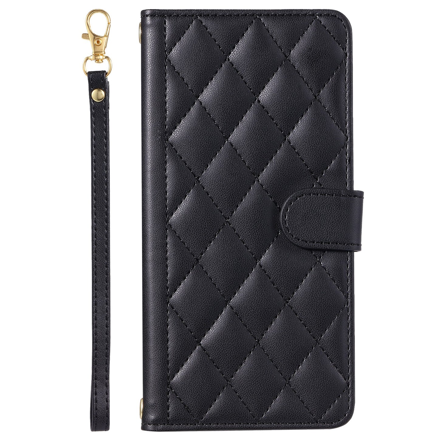 Husa de Protectie Tip Carte, Flippy, pentru Apple iPhone 15, Model cu Suport si Capsa, Antisoc, Rezistenta la Impact, Protectie Camera, Negru-0
