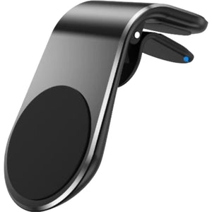 Suport auto Flippy, cu magneti puternici neodim, pentru telefon, tableta, gps, cu prindere pe grila de ventilatie, Negru-0