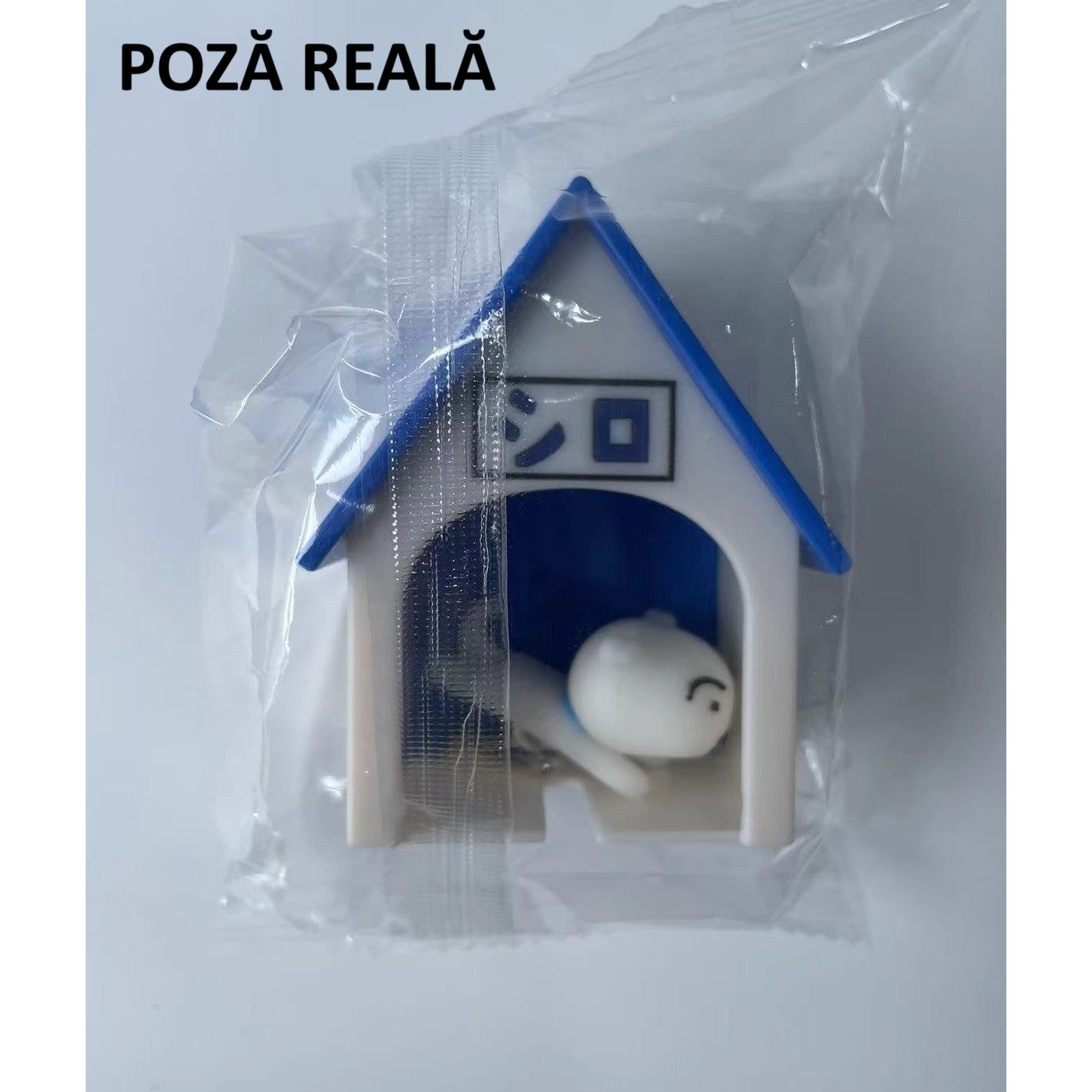 Suport de Chei, Flippy, Model Casuta si Breloc Caine Alb, 7x6x4cm-8