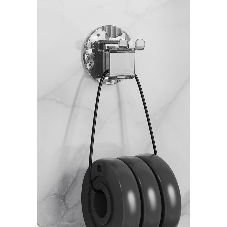 Suport Multifunctional 2 in 1, Pahar si Suport pentru Periuta de Dinti, Flippy, Plastic, Dimensiune: 10.4 x 7.3 x 7.3 cm, Gri-5