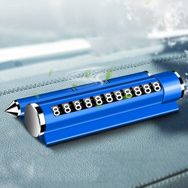 Suport numar de telefon cu odorizant Flippy pentru parcare Albastru-1