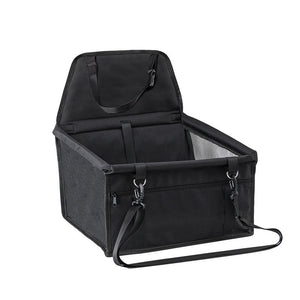Suport pentru Animalele de Companie, pentru Masina, cu Prindere de Scaun si Centura de Siguranta, Negru, 41x34x28cm-0