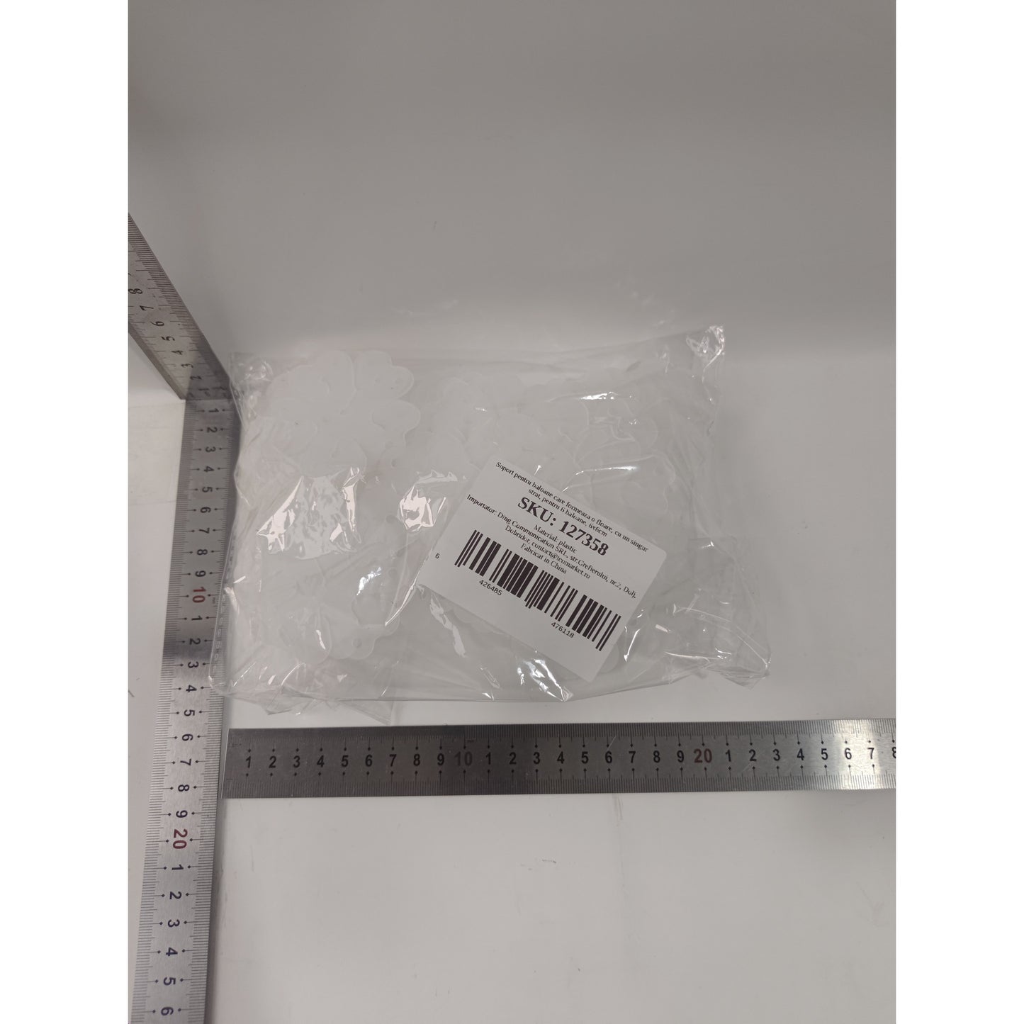 Suport pentru baloane care formeaza o floare, cu un singur strat, pentru 6 baloane, 6x6cm- 2.7g-1
