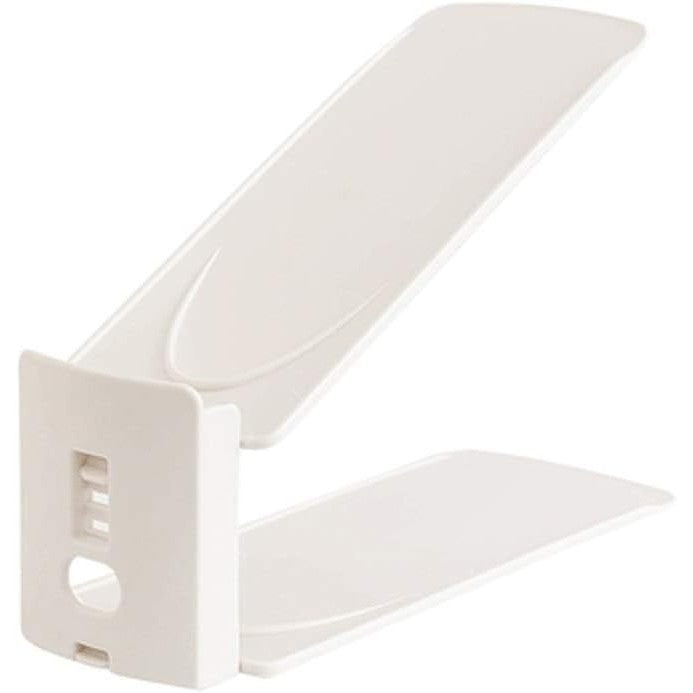 Suport pentru Pantofi, Flippy, din Plastic, Reglabil, 2 Niveluri, 27 x 10 x 20 cm, Bej-0