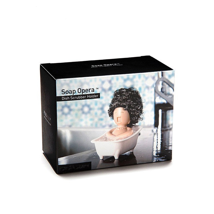 Suport pentru Spalat Vase, Flippy, pentru Burete/Sarma, Model Cada, Alb/Bej-4