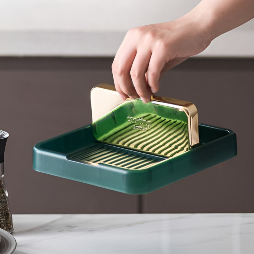 Suport Pliabil, Flippy, pentru Capace, Linguri, Multifunctional, Plasare pe Blatul de Bucatarie, 18.9x16.2x2.6 cm, Verde-5