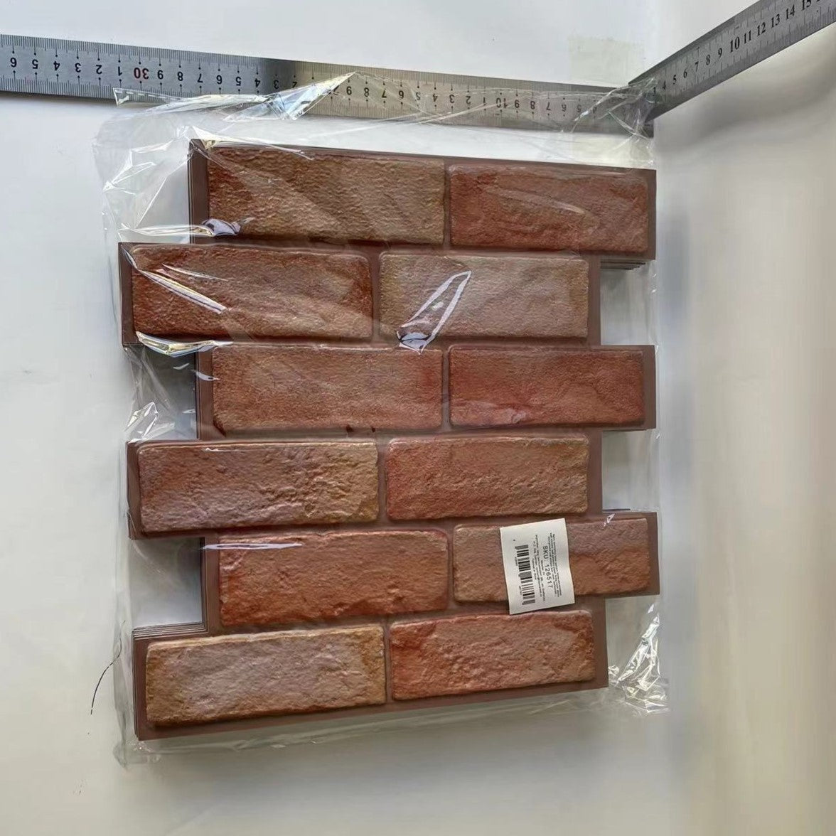 10 x Placi Tapet Autocolant 3D cu Imitatie de Caramida, pentru Perete Bucatarie Sufragerie, Usor de Curatat, Rezistent la Apa, Autoadeziv, 30x30 cm, Maro-1