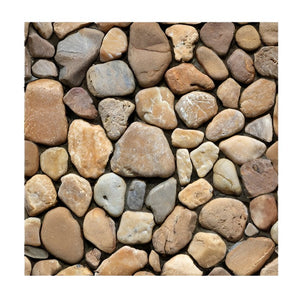 10 x Placi Tapet Autocolant 3D cu Imitatie de Pietre, pentru Perete Bucatarie Sufragerie, Usor de Curatat, Rezistent la Apa, Autoadeziv, 30x30 cm, Maro-0