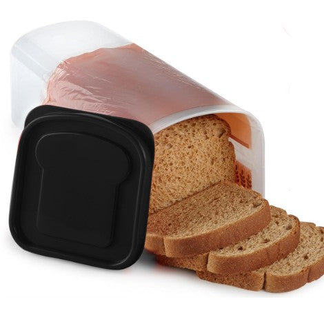 Cutie Depozitare Paine, Flippy, din Plastic, 34 x 13 cm, Pastreaza Prospetimea, Capac Negru-5