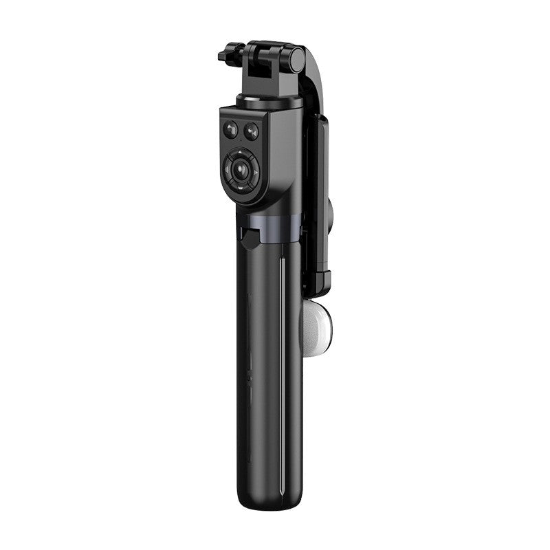 Trepied foto telescopic premium profesional Flippy Z101S , cadru multifunctional, telecomanda detasabila, pentru telefon/camera foto/gopro, functie selfie stick, ajustabil, pliabil, H33-100 cm, aluminiu, Negru-3