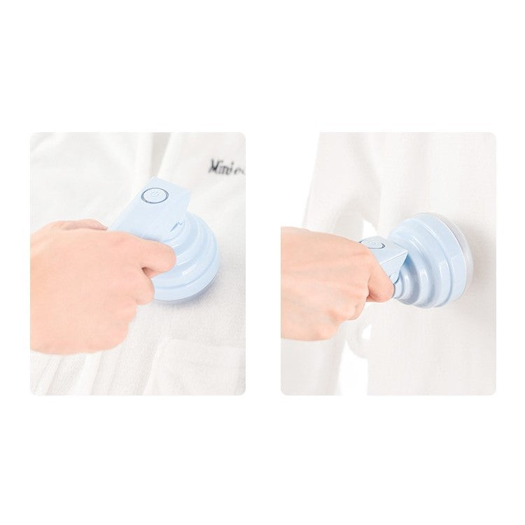 Aparat Pentru Curatat Scame, Par Si Praf, Flippy, Trimmer pentru Diferite Tipuri De Material, Cu Lame Din Otel Inoxidabil, Maner Flexibil, Incarcare Prin USB, 13x8 cm, Albastru-2