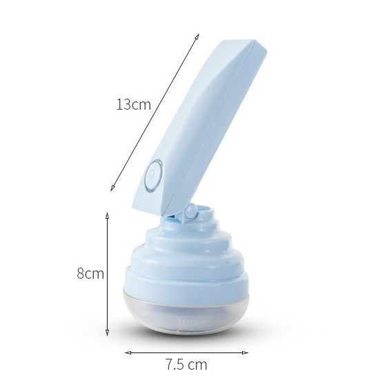 Aparat Pentru Curatat Scame, Par Si Praf, Flippy, Trimmer pentru Diferite Tipuri De Material, Cu Lame Din Otel Inoxidabil, Maner Flexibil, Incarcare Prin USB, 13x8 cm, Albastru-7