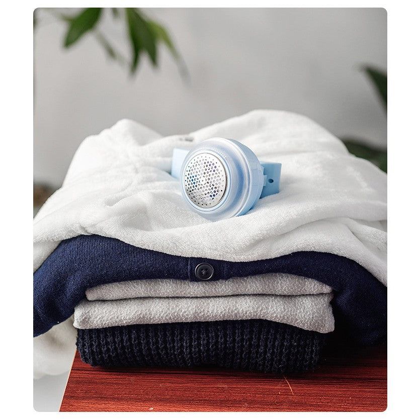 Aparat Pentru Curatat Scame, Par Si Praf, Flippy, Trimmer pentru Diferite Tipuri De Material, Cu Lame Din Otel Inoxidabil, Maner Flexibil, Incarcare Prin USB, 13x8 cm, Albastru-10