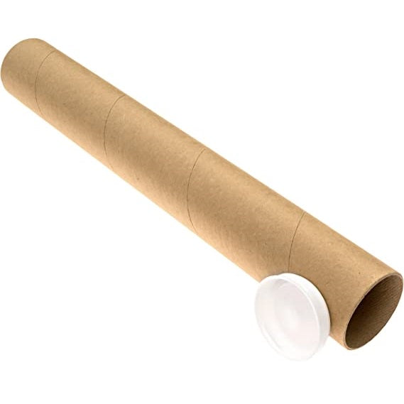 Tub din carton pentru protectie la transport folii si printuri, lungime 130 cm, diametru Ø76mm, grosime perete 4mm-2