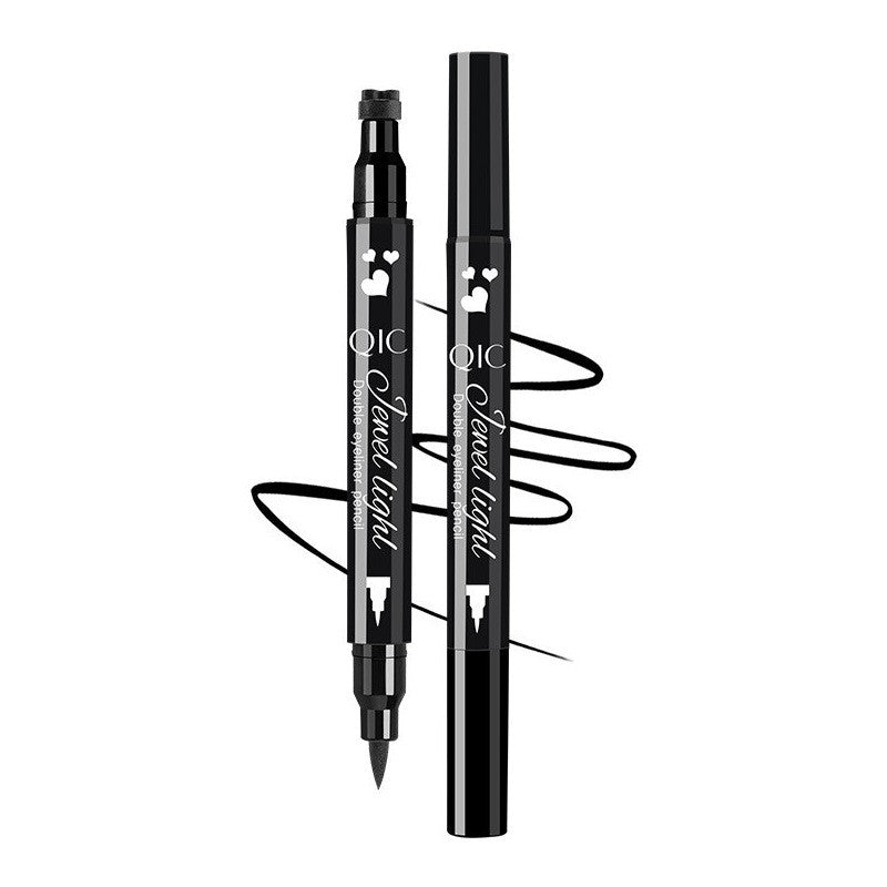 Tus Lichid pentru Ochi, Flippy, 2 Capete, Eyeliner si Stampila Inima, Pentru Ochi si Corp, 50 g, Rezistent la Apa, 12.7 x 3 cm, Negru-8
