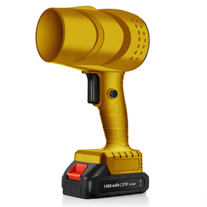 Suflanta de Aer Multifunctionala Portabila, Flippy, Incarcare Auto, pentru Gratar, Masina, Indepartare Frunze si Praf, 1500 mAh, Viteta de Rotatie 25000 RPM, 2 Baterii de Li si Incarcator, Galben-0