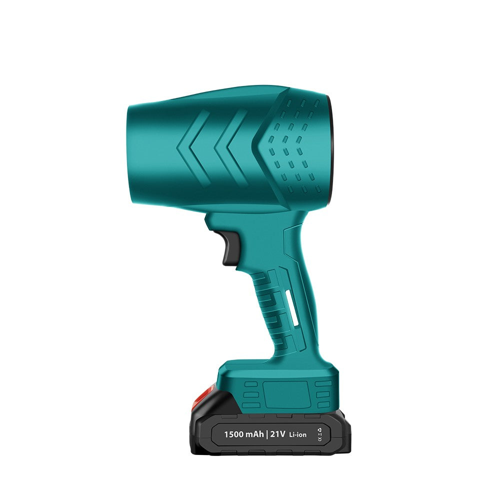 Suflanta de Aer Multifunctionala Portabila, Flippy, Incarcare Auto, pentru Gratar, Masina, Indepartare Frunze si Praf, 1500 mAh, Viteta de Rotatie 25000 RPM, 2 Baterii de Li si Incarcator, Buton Lateral, Turcoaz-0